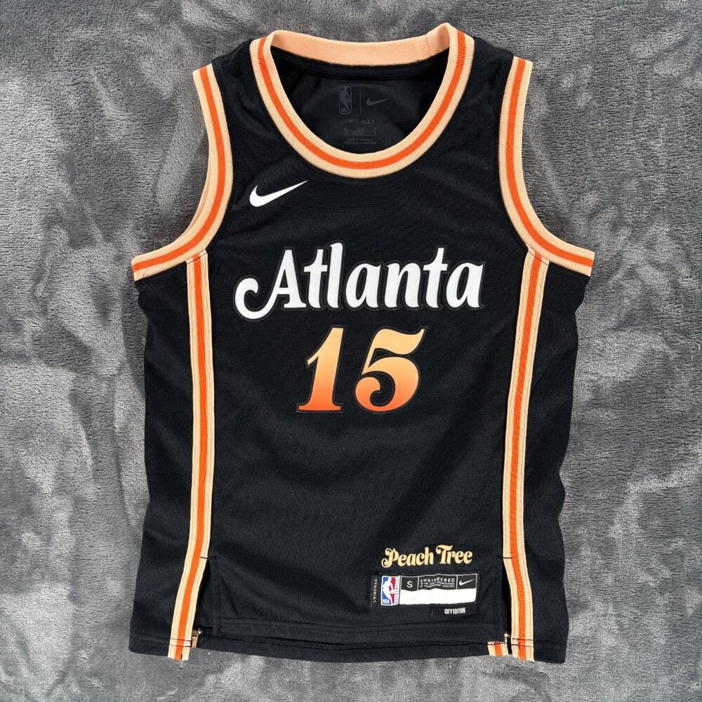Nike Basketball Jersey Youth Boy Small Atlanta Hawks Clint Capela #15 NBA Game